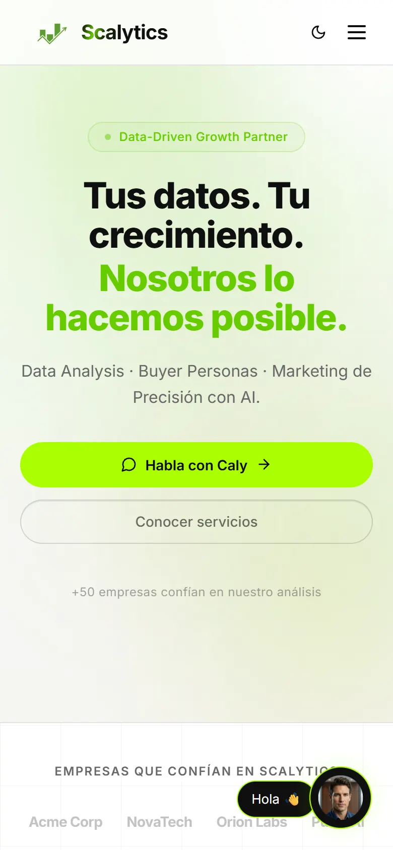 Scalytics en móvil